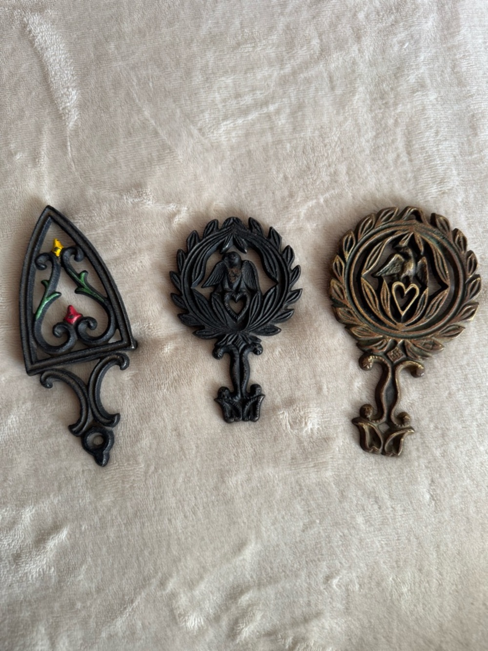 VINTAGE WILTON Cast Iron Trivets